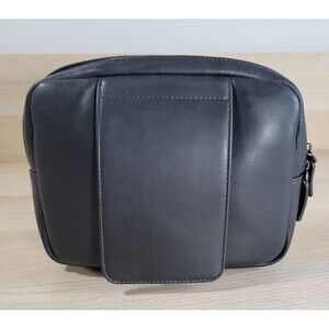 Monos Metro Kit Classic Quick Snap Travel Bag Organizer Blk Vegan Leather Folio